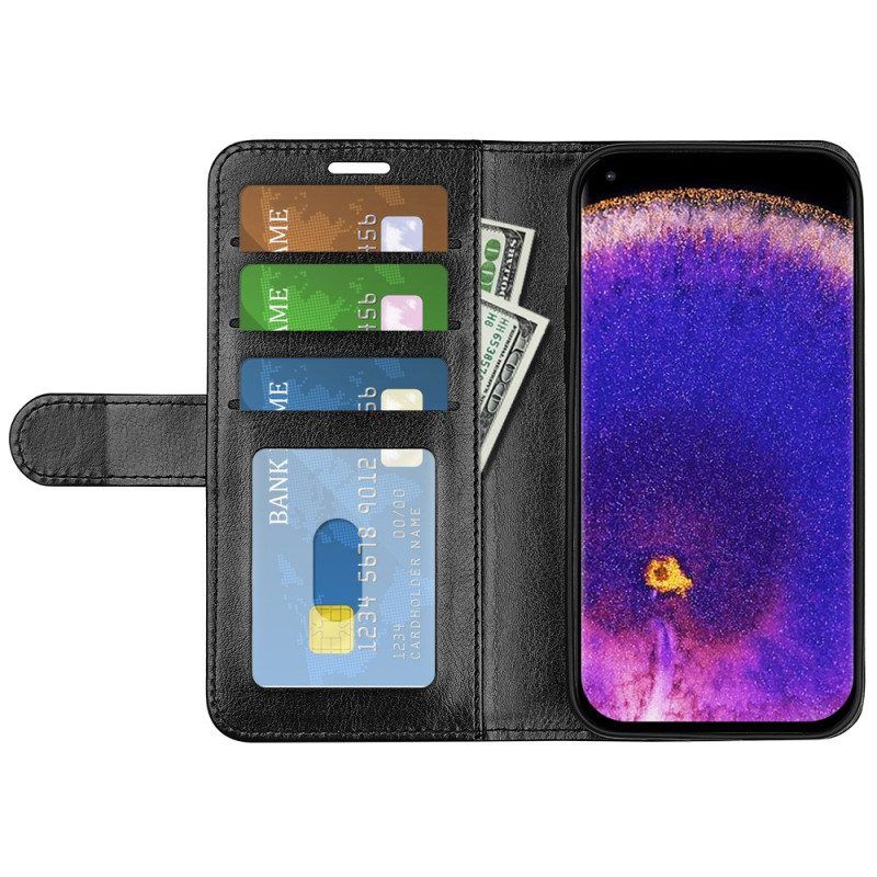 Flip Case Für Oppo Find X5 Pro Vintage-kunstleder