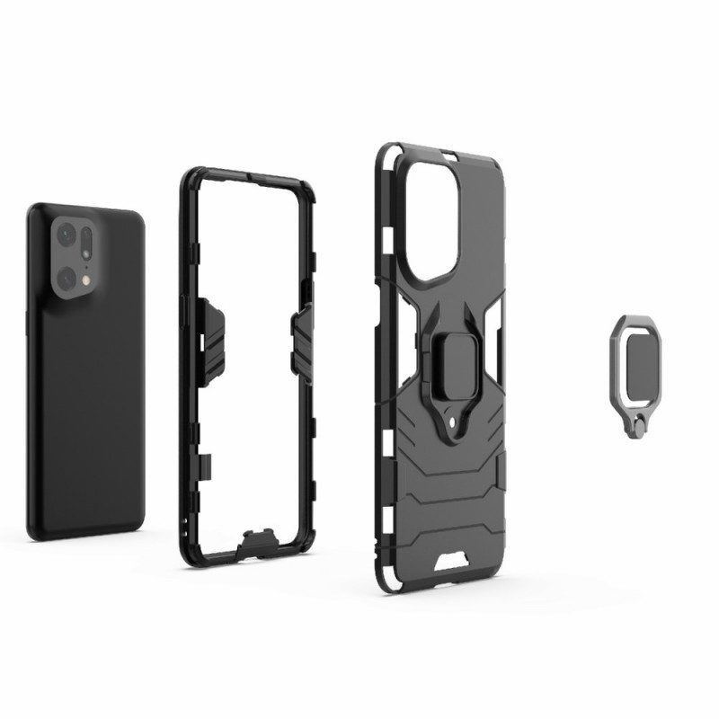 Hülle Für Oppo Find X5 Pro Ringresistent