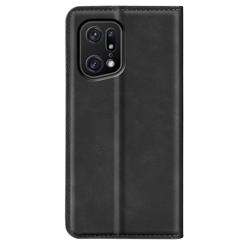 Schutzhülle Für Oppo Find X5 Pro Flip Case Hautberührung