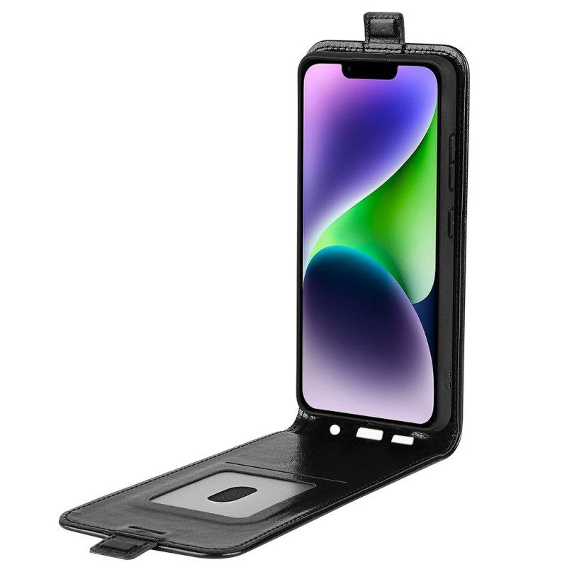 Lederhüllen Für iPhone 15 Flip Case Vertikale Klappe