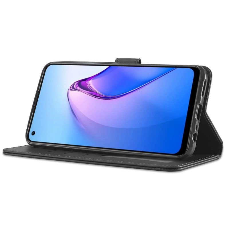 Flip Case Für Oppo Reno 8 Kunstleder Lc.imeeke