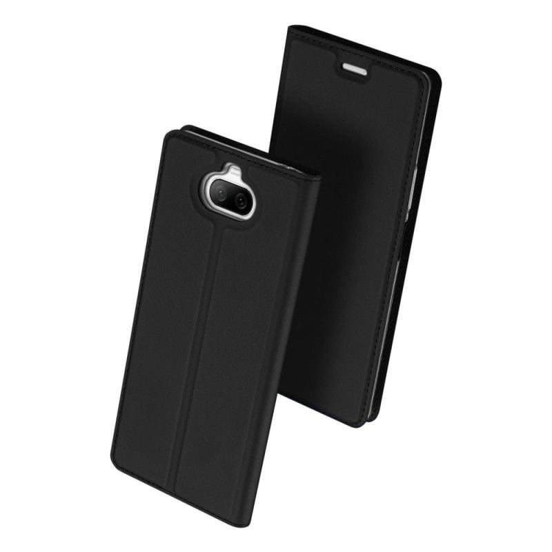 Flip Case Sony Xperia 8 Schwarz Haut Der Dux Ducis Pro-Serie