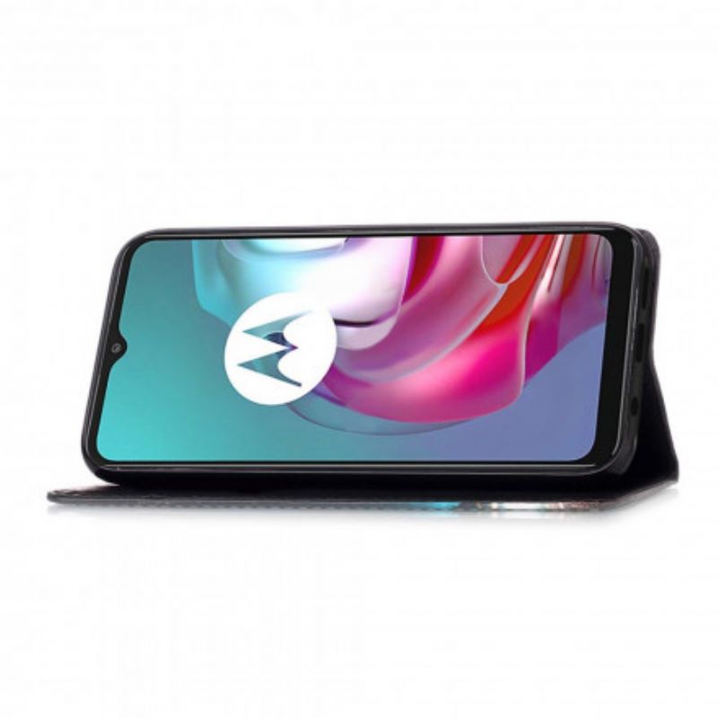 Lederhüllen Moto G30 / G10 Mondschein Kat.-nr