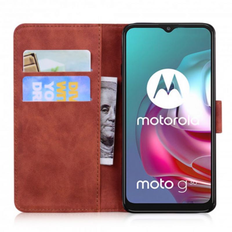 Lederhüllen Moto G30 / G10 Stil Leder Vintage Couture