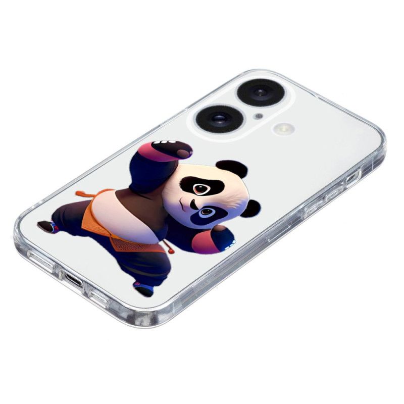 Hülle Für iPhone 16 Transparenter Panda-rand