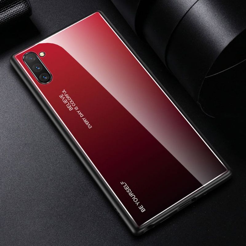 Hülle Samsung Galaxy Note 10 Plus Rot Verzinkte Farbe