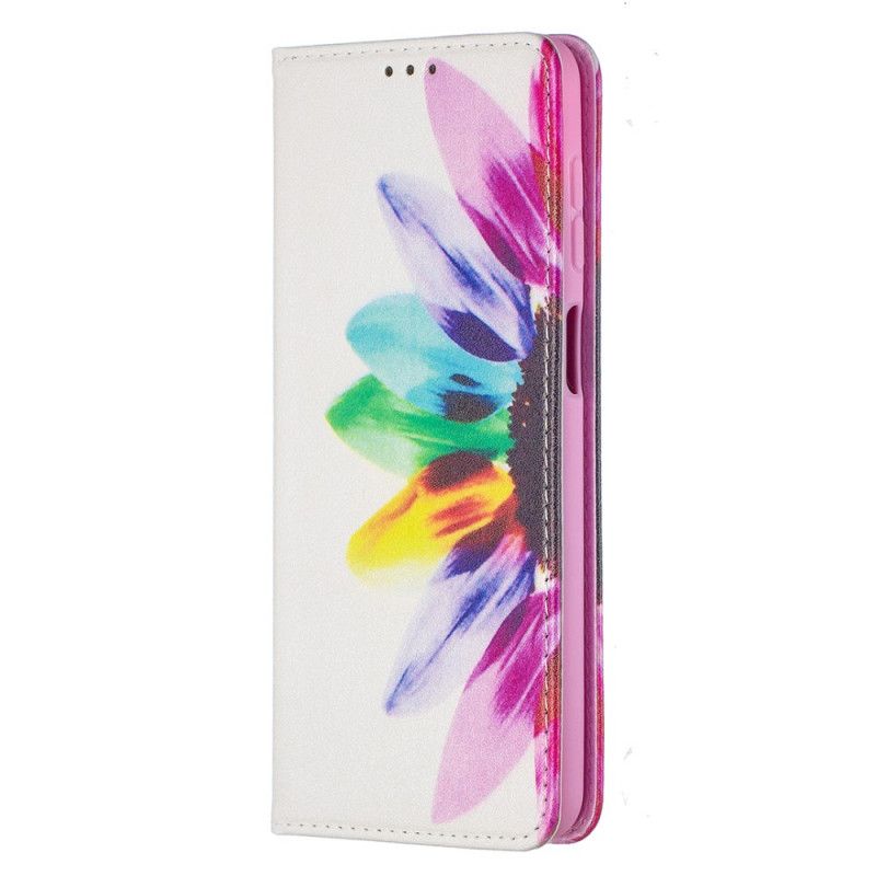 Flip Case Für Samsung Galaxy A12 Aquarellblume