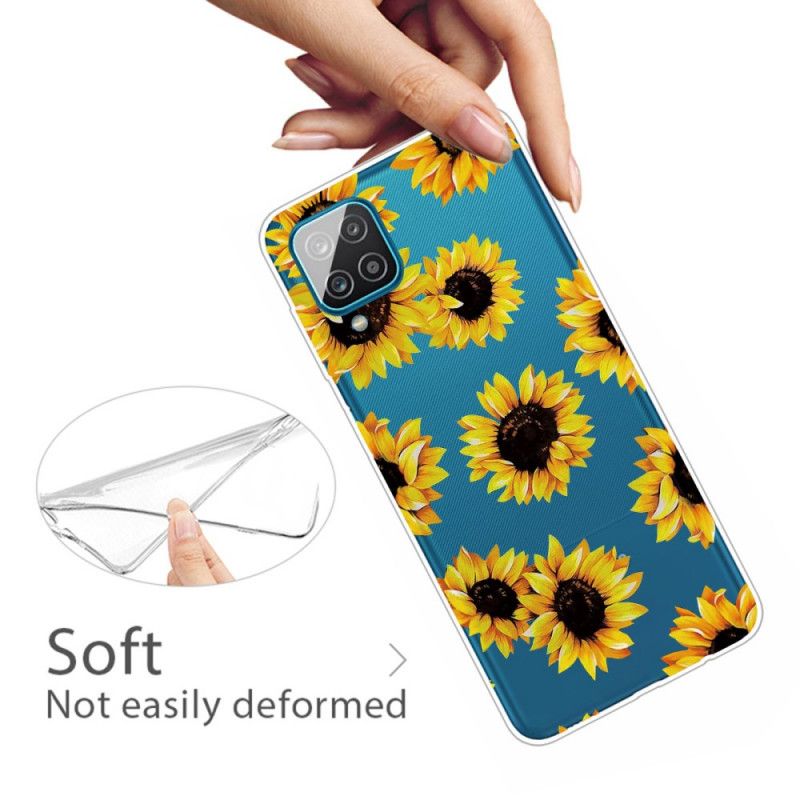 Hülle Für Samsung Galaxy A12 Sonnenblumen