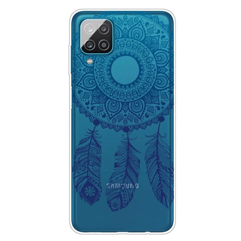 Hülle Samsung Galaxy A12 Einzigartiges Blumenmandala