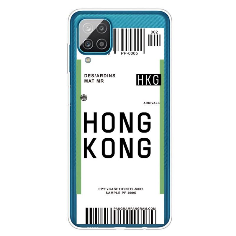 Hülle Samsung Galaxy A12 Handyhülle Bordkarte Nach Hongkong