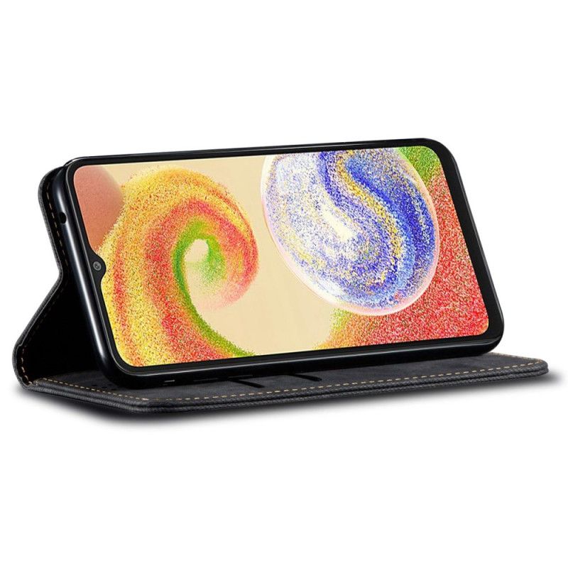 Flip Case Für Samsung Galaxy A55 5g Jeansstoff