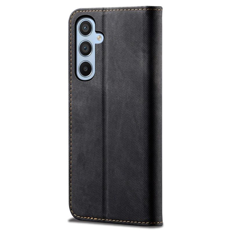 Flip Case Für Samsung Galaxy A55 5g Jeansstoff