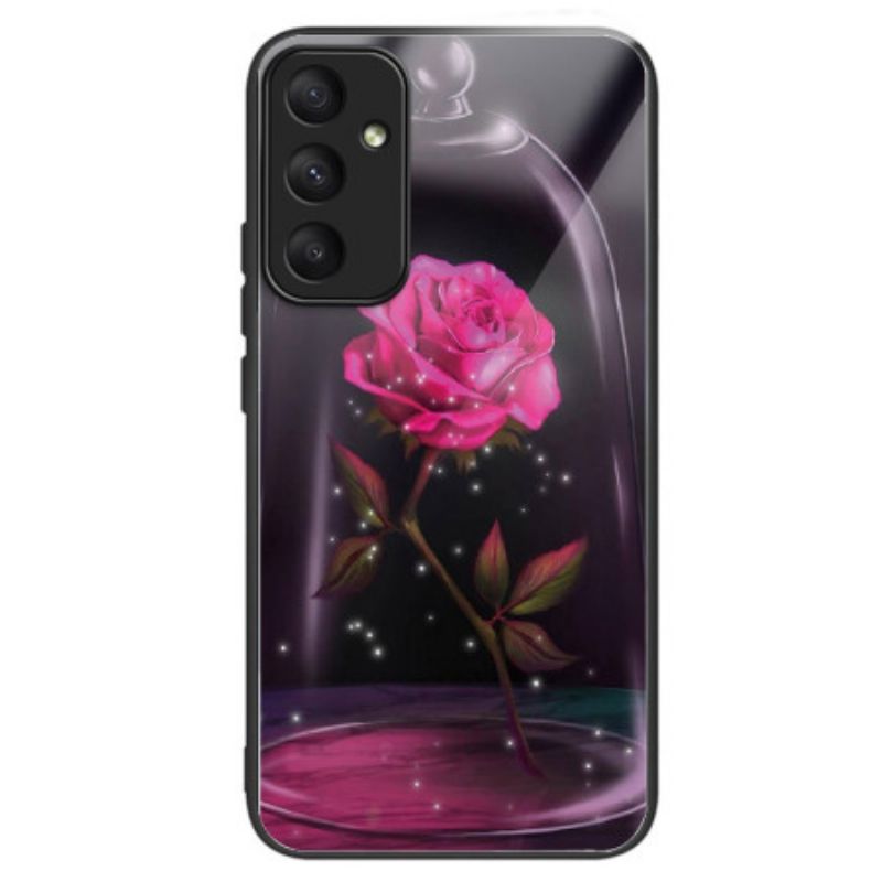 Hülle Samsung Galaxy A55 5g Rosa Gehärtetes Glas