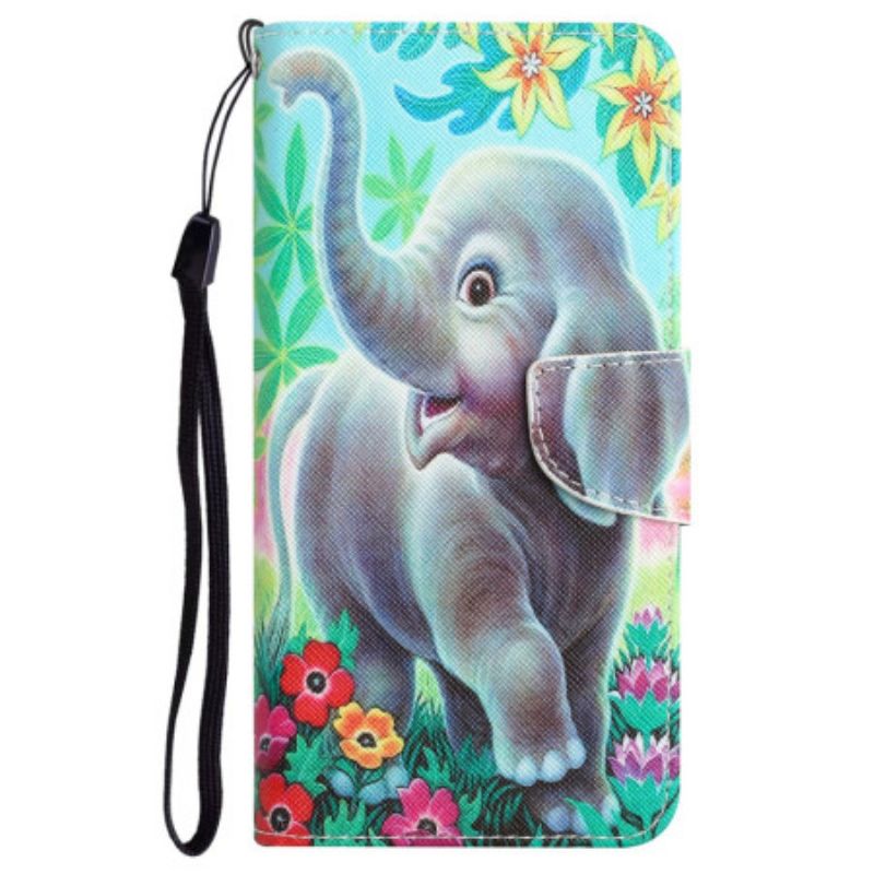 Lederhüllen Samsung Galaxy A55 5g Handyhülle Elefant Mit Riemen