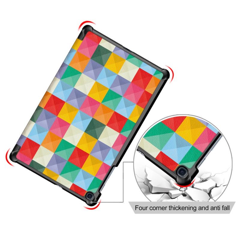 Farbenfrohes. Verstärktes Samsung Galaxy Tab A 10.1 (2019) Smart Case