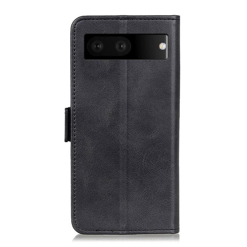 Flip Case Für Google Pixel 7 Doppelter Verschluss