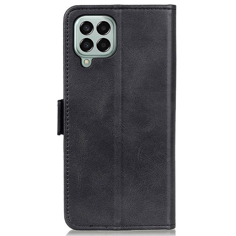 Flip Case Für Samsung Galaxy M33 5G Doppelter Verschluss