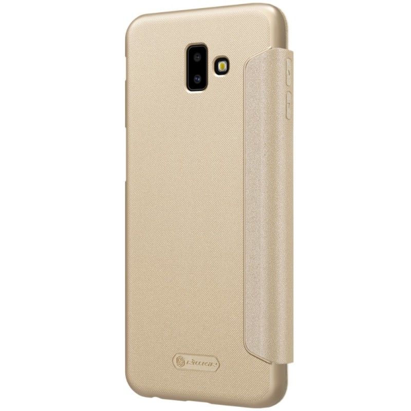 Flip Case Samsung Galaxy J6 Plus Schwarz Handyhülle Nillkin