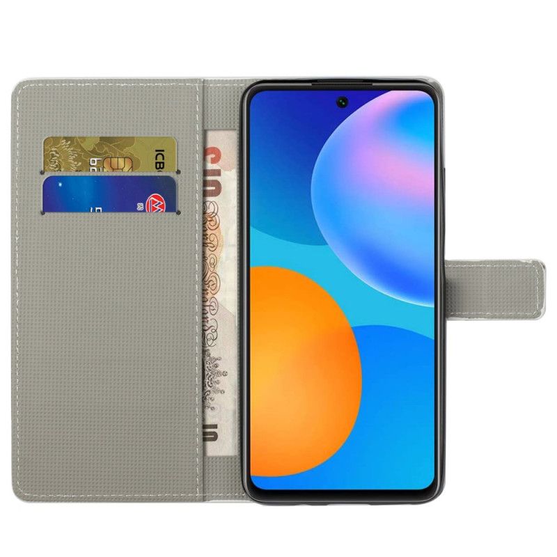 Lederhüllen Xiaomi Redmi Note 13 5g Handyhülle Galaxienmuster