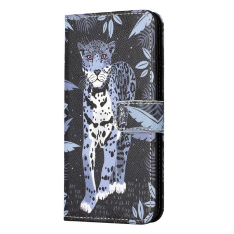 Lederhüllen Xiaomi Redmi Note 13 5g Leopard Mit Riemen