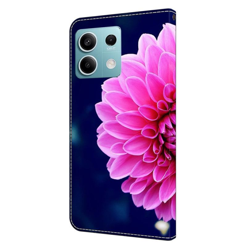 Lederhüllen Xiaomi Redmi Note 13 5g Rosa Blume