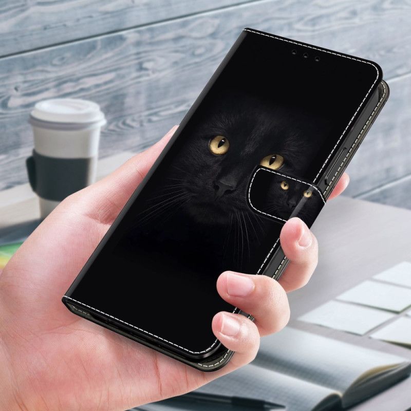 Lederhüllen Xiaomi Redmi Note 13 5g Schwarze Katze