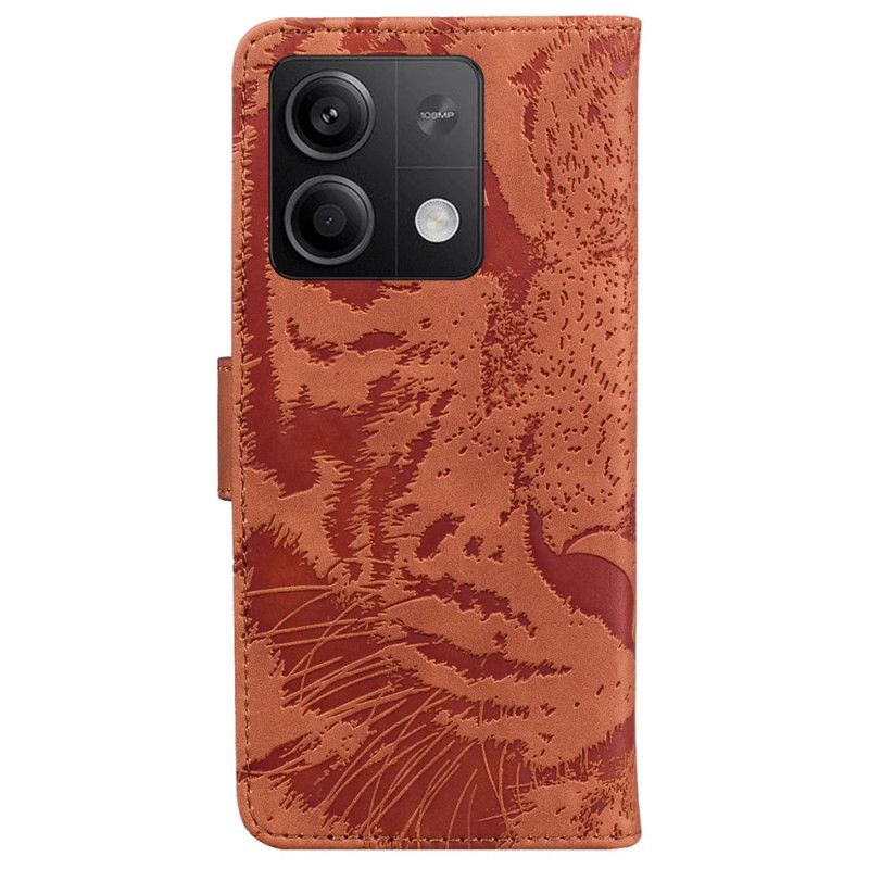 Lederhüllen Xiaomi Redmi Note 13 5g Tigerfußabdruck