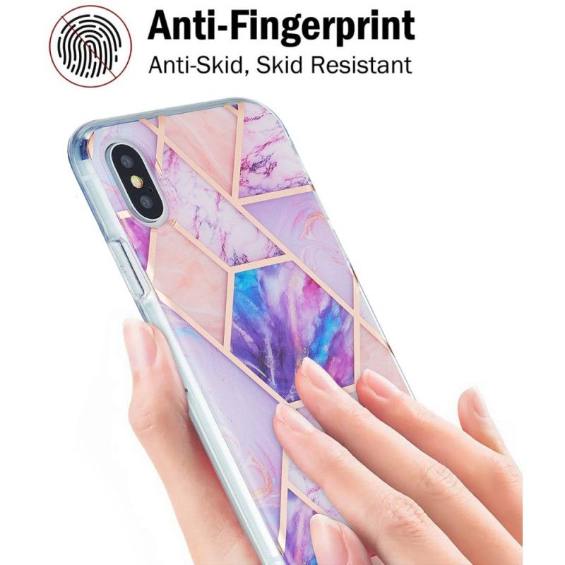 Hülle Für iPhone XS Max Pink Marmor Design