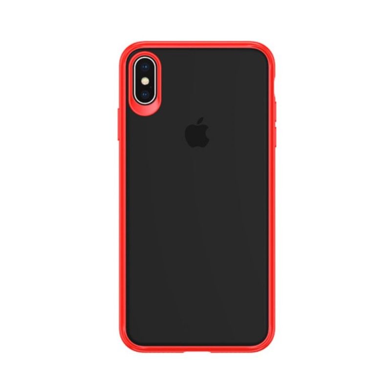 Hülle iPhone XS Max Rot Usams Mant Series