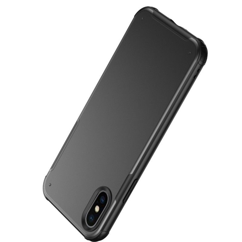 Hülle iPhone XS Max Schwarz Handyhülle Matte Hybride