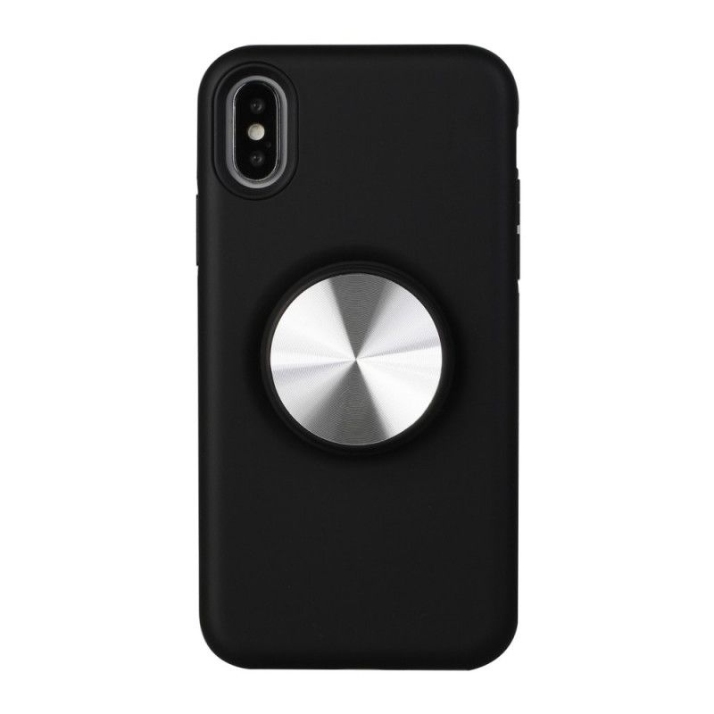 Hülle iPhone XS Max Schwarz Magnetische Wechselmedien