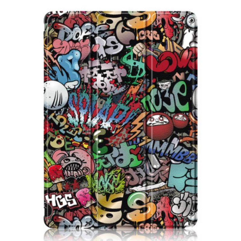 Samsung Galaxy Tab S9 Plus Transparente Graffiti-rückseite