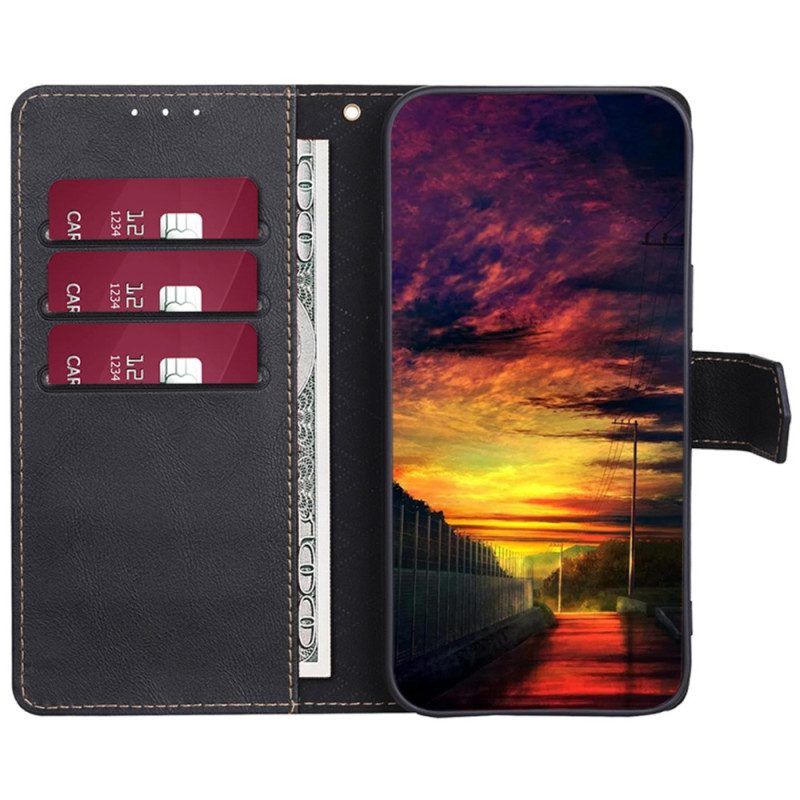 Flip Case Für Huawei P60 Pro Klassisches Rfid