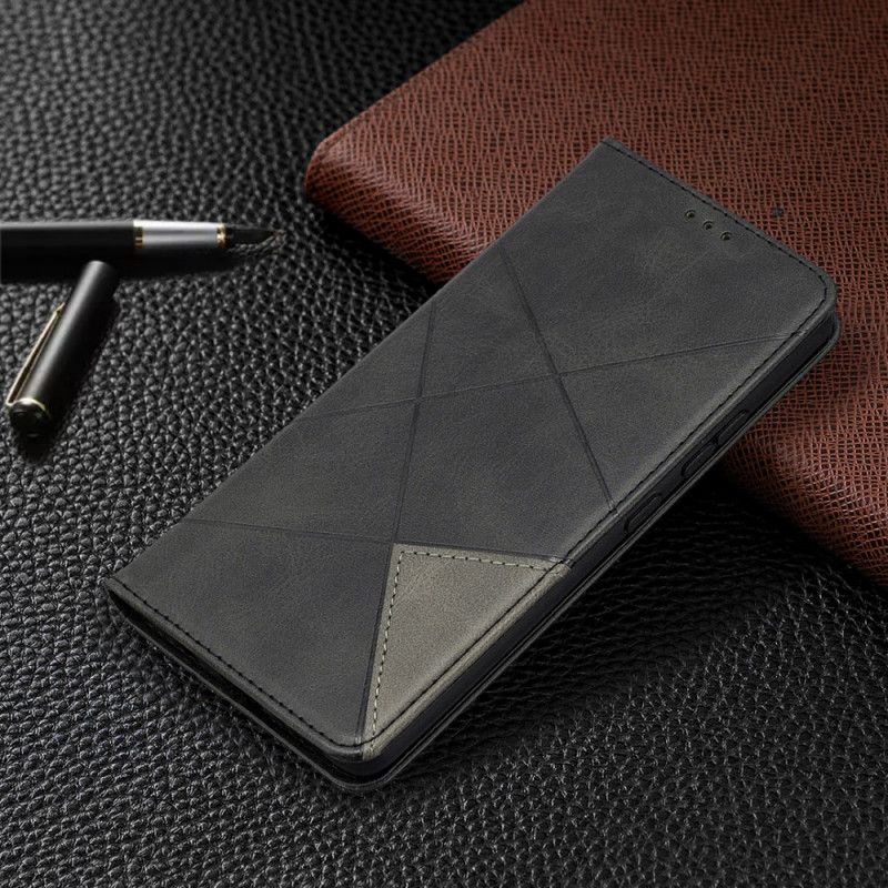 Flip Case Samsung Galaxy A42 5G Schwarz Künstlerstil