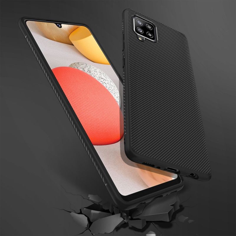 Hülle Samsung Galaxy A42 5G Schwarz Jazzserien-Twill