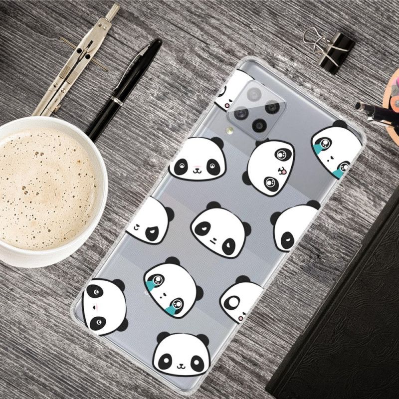 Hülle Samsung Galaxy A42 5G Transparente Sentimentale Pandas