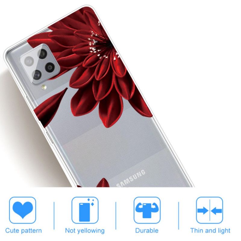 Hülle Samsung Galaxy A42 5G Wilde Blumen