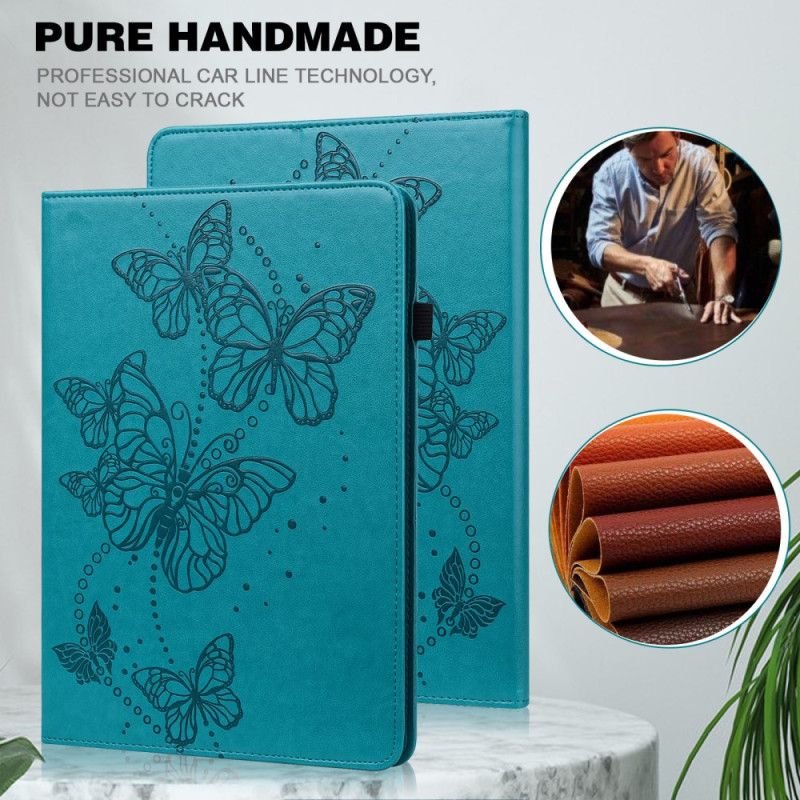 Case Samsung Galaxy Tab S9 Handyhülle Schmetterlingsmuster