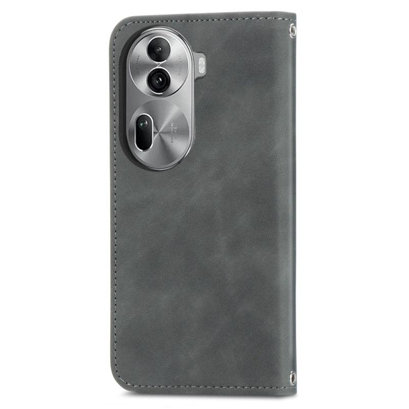 Flip Case Für Oppo Reno 11 Pro 5g Wildleder-stil