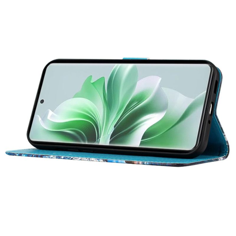 Lederhüllen Oppo Reno 11 Pro 5g Blumenmandala Mit Riemen