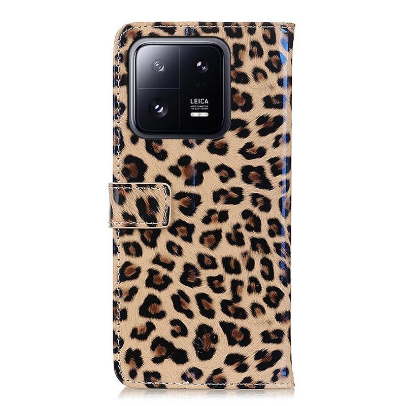 Flip Case Für Xiaomi 13 Pro Leopard