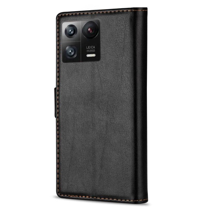 Flip Case Für Xiaomi 13 Pro Ln.bekus Ledereffekt