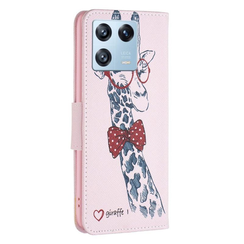 Lederhüllen Für Xiaomi 13 Pro Kluge Giraffe