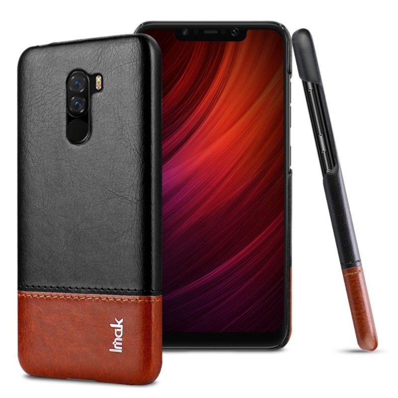 Hülle Xiaomi Pocophone F1 Schwarz Ledereffekt Der Imak Ruiyi-Serie