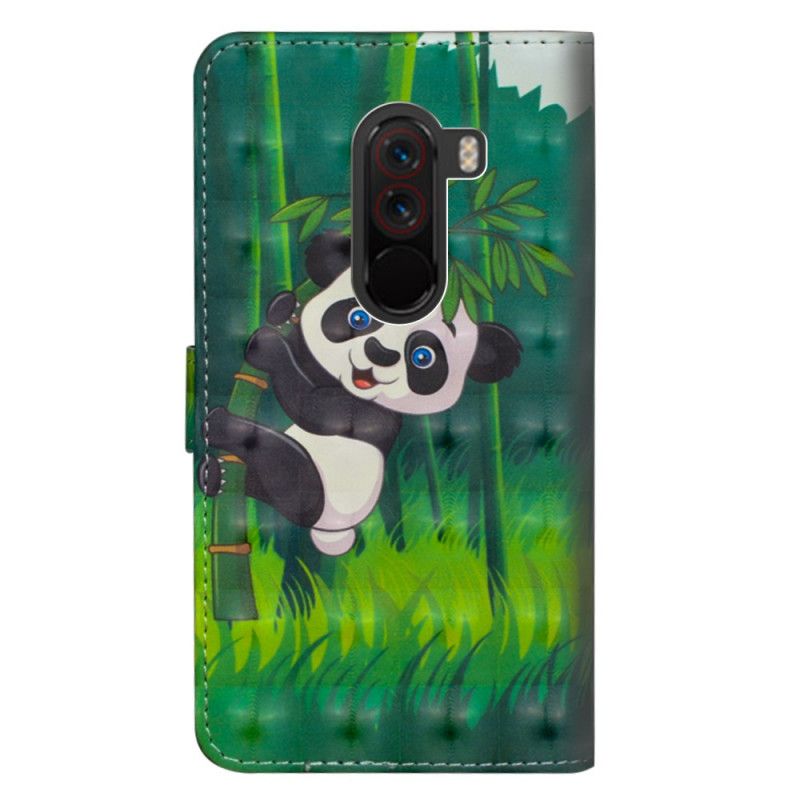 Lederhüllen Xiaomi Pocophone F1 Panda Und Bambus