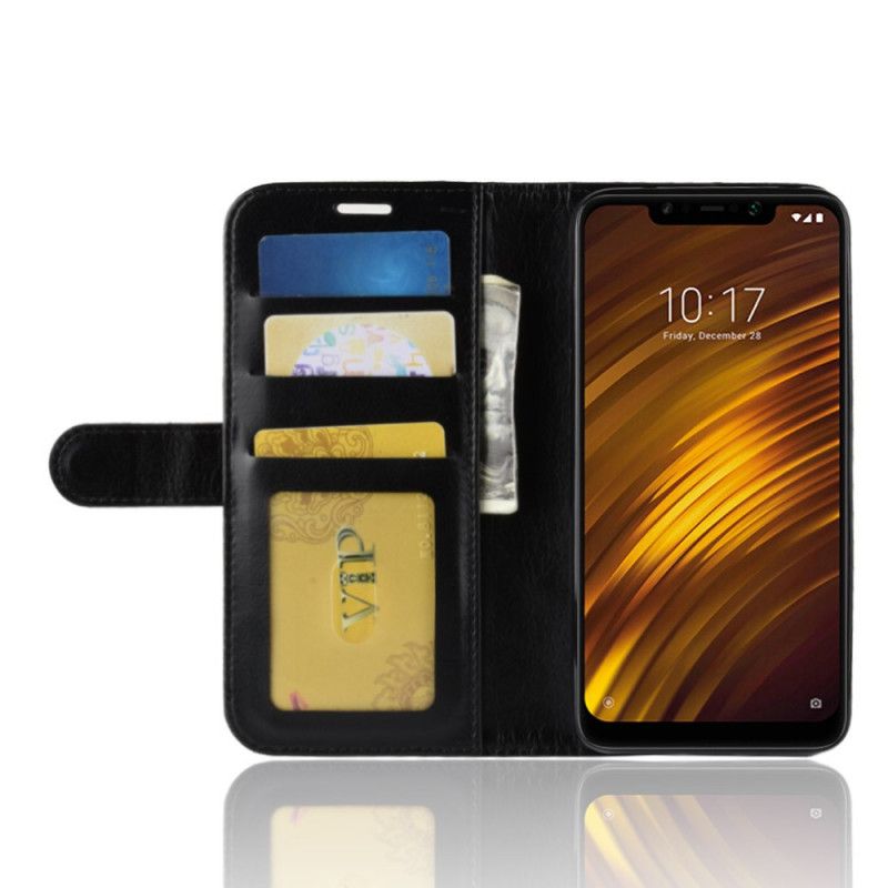 Lederhüllen Xiaomi Pocophone F1 Schwarz Ultra-Kunstleder