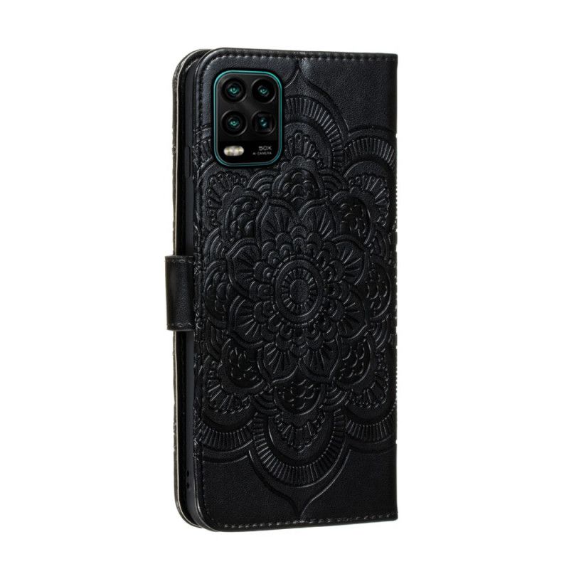 Lederhüllen Für Xiaomi Mi 10 Lite Schwarz Gesamtes Mandala