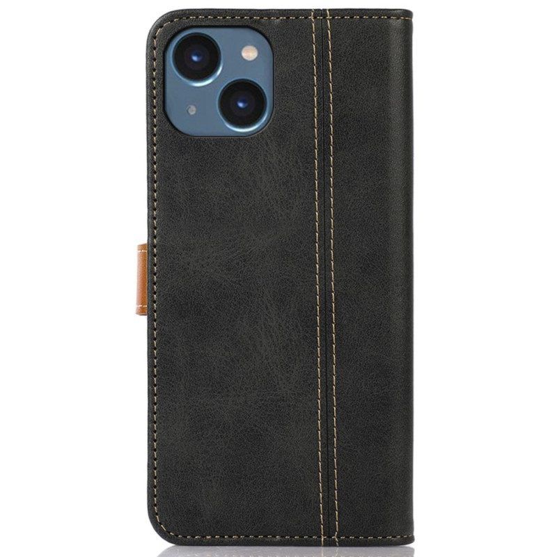 Flip Case Für iPhone 14 Plus Gurtband