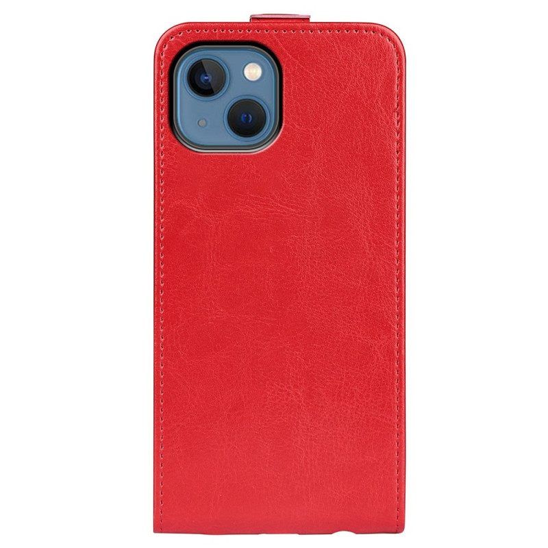 Flip Case Für iPhone 14 Plus Flip Case Vertikale Retro-klappe