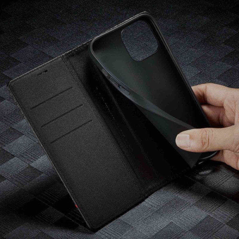 Schutzhülle Für iPhone 14 Plus Flip Case Kohlefaser